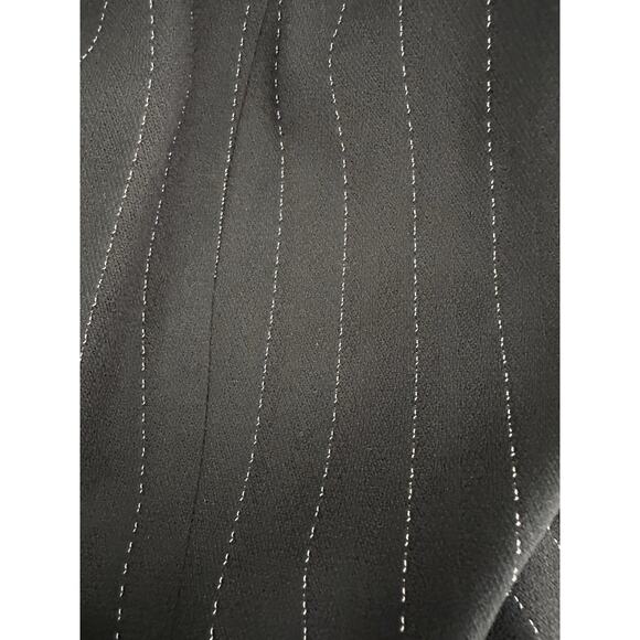 Vtg 90s Pin Stripe Power Suit Secretary Double Breasted Blazer Coat Dress Sz 10 - Picture 16 of 16